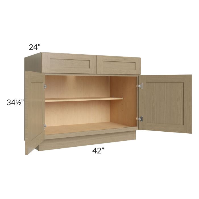 Royal Natural Shaker 42" Base Cabinet