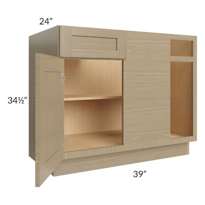 Royal Natural Shaker 45" Blind Base Corner Cabinet