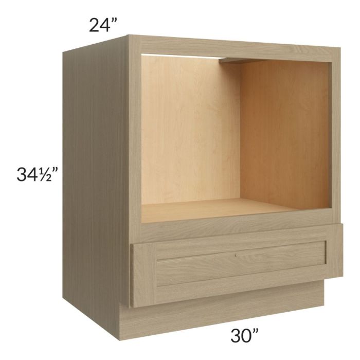 Royal Natural Shaker 30" Base Microwave Cabinet