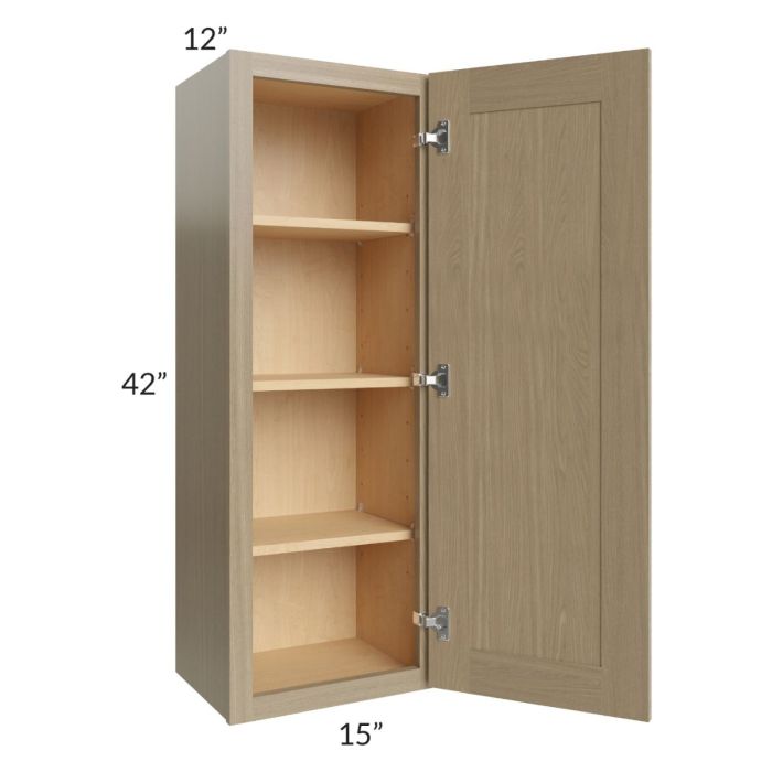 Royal Natural Shaker 15x42 Wall Cabinet