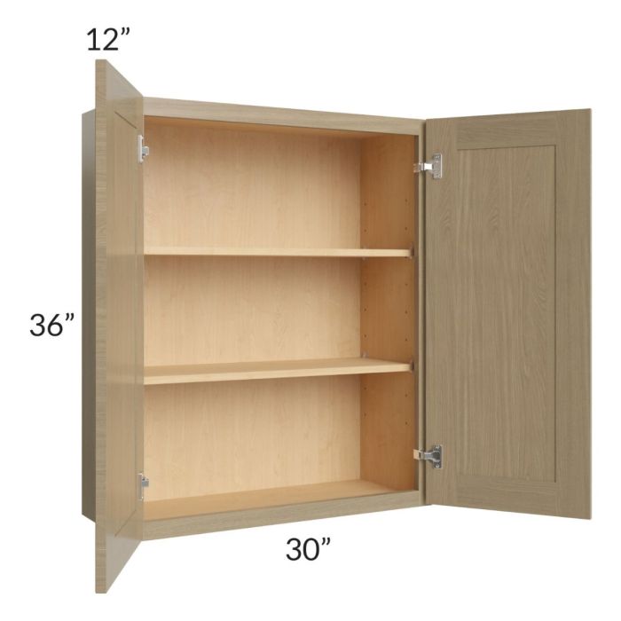 Royal Natural Shaker 30x36 Wall Cabinet
