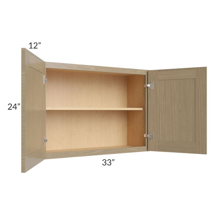 Royal Natural Shaker 33x24 Wall Cabinet