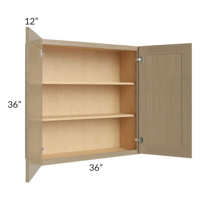Royal Natural Shaker 36x36 Wall Cabinet