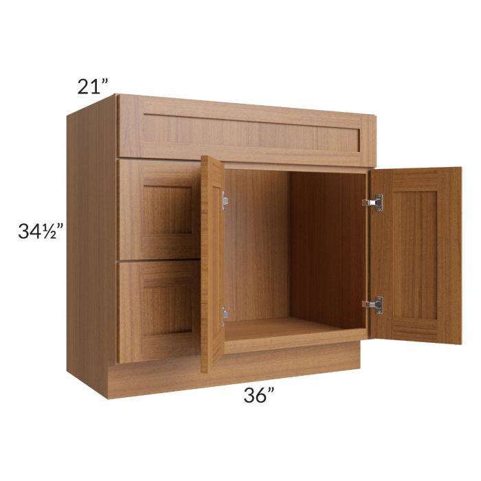 Artisan Walnut Shaker 36" Bathroom Vanity 2