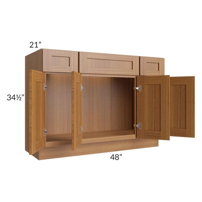 Artisan Walnut Shaker 48" Bathroom Vanity