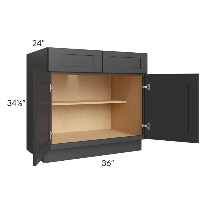 Madison Black Shaker 36" Base Cabinet