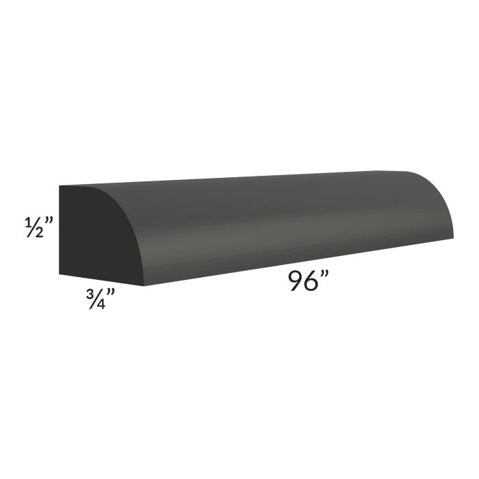 Madison Black Shaker 96" Shoe Molding