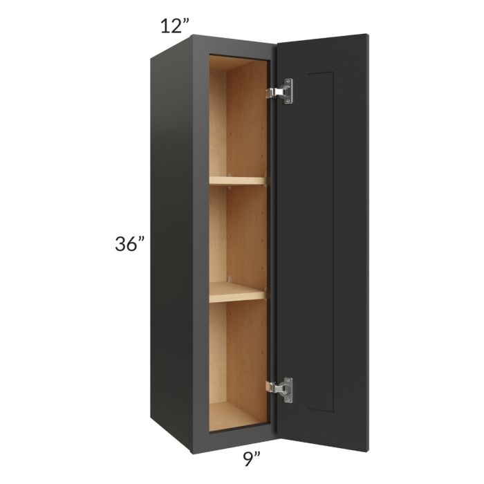 Madison Black Shaker 09x36 Wall Cabinet