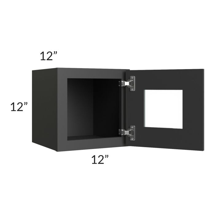 Madison Black Shaker 12x12 Decorative Wall Cabinet