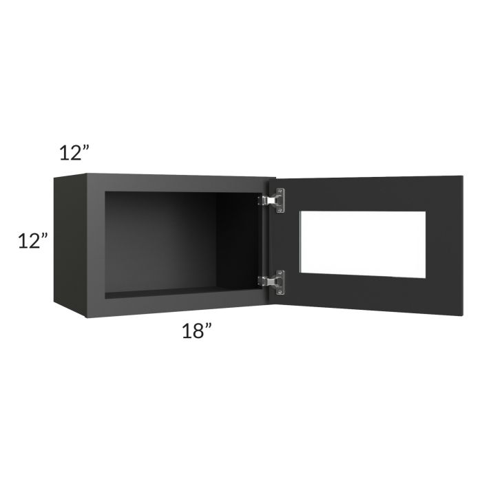 Madison Black Shaker 18x12 Decorative Wall Cabinet