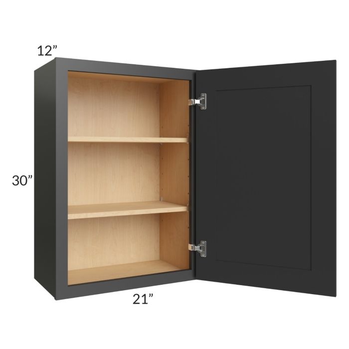 Madison Black Shaker 21x30 Wall Cabinet