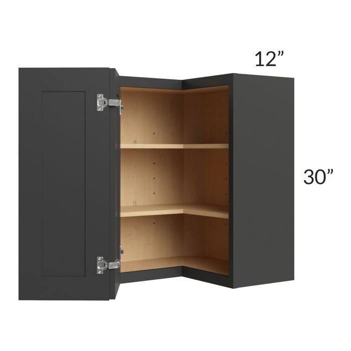 Madison Black Shaker 24x30 Wall Easy Reach Cabinet
