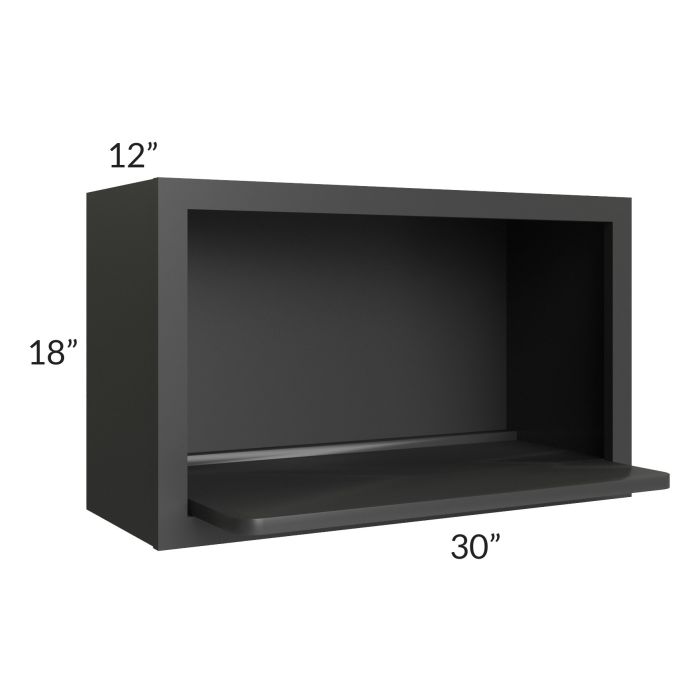 Madison Black Shaker Wall Microwave Shelf Kit