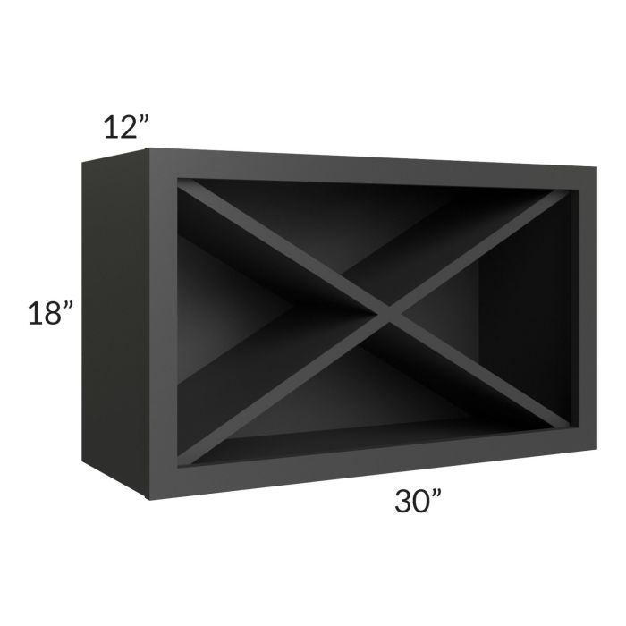 Madison Black Shaker Wall X-Wine Rack Kit