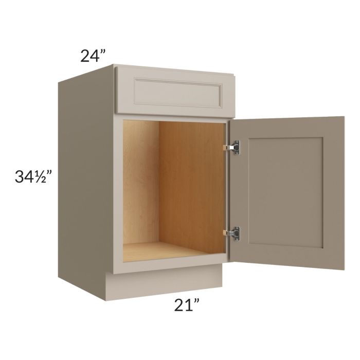 Tuscan Oyster 21" Sink Base Cabinet