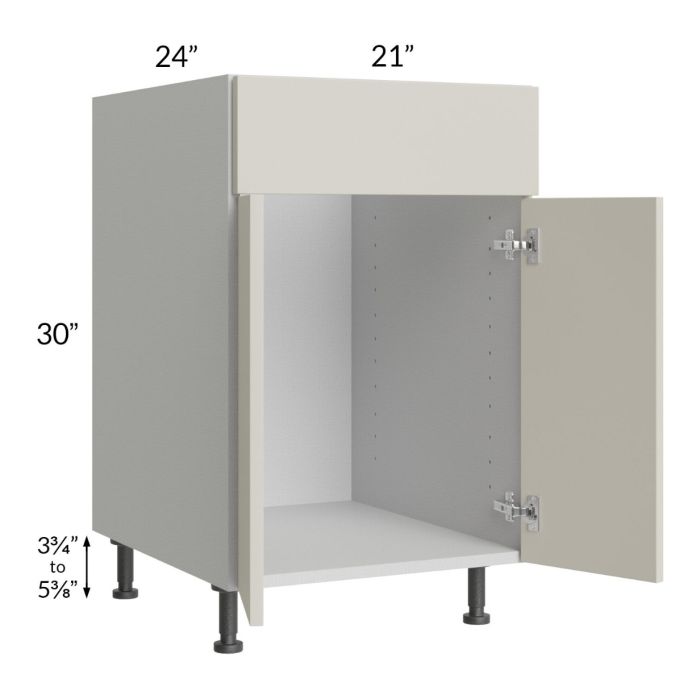 Milan Beige Matte 21" Sink Base Cabinet