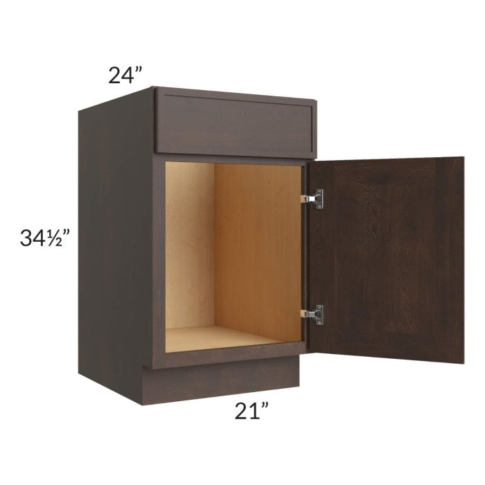 Vienna Kona Brown 21" Sink Base Cabinet