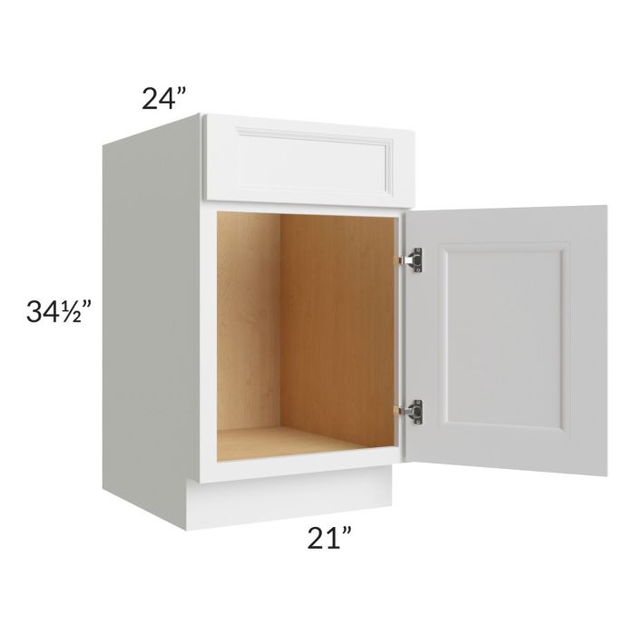 Union White 21" Sink Base Cabinet