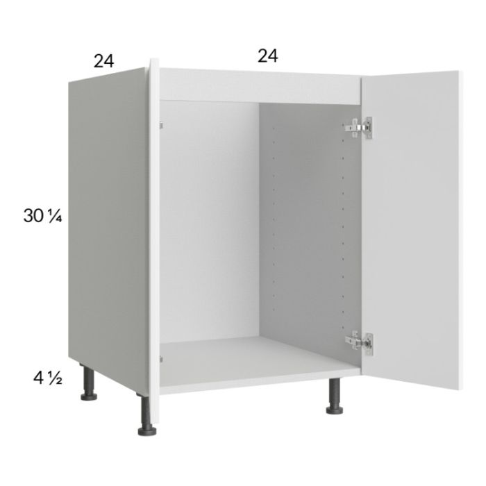 Euro Gloss White 24" Full Height Door Sink Base Cabinet