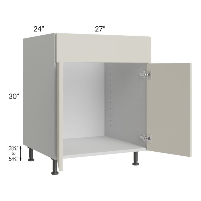 Milan Beige Matte 27" Sink Base Cabinet