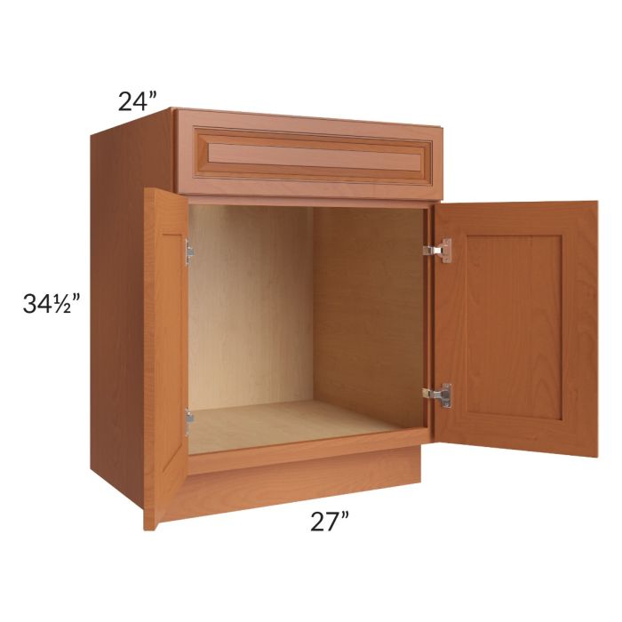 Lexington Cinnamon Glaze 27" Sink Base Cabinet