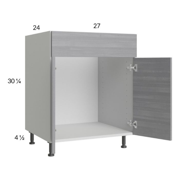 Euro Grey 27" Sink Base Cabinet