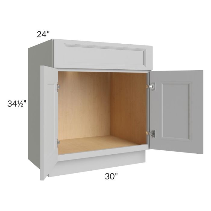 Tuscan Painted Grey 30" Sink Base Cabinet