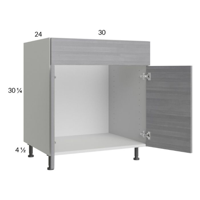 Euro Grey 30" Sink Base Cabinet