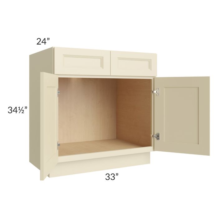 Casselton Ivory 33" Sink Base Cabinet