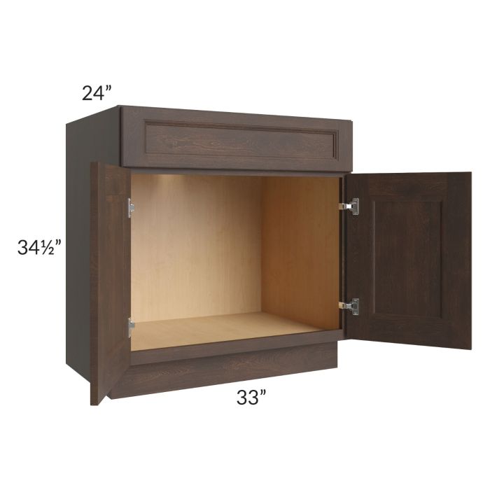 Tuscan Kona Brown 33" Sink Base Cabinet