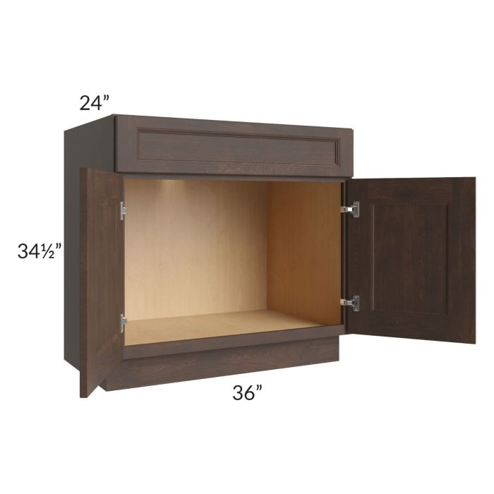 Tuscan Kona Brown 36" Sink Base Cabinet