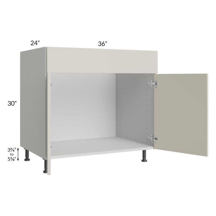 Milan Beige Matte 36" Sink Base Cabinet