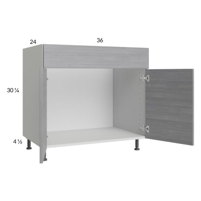 Euro Grey 36" Sink Base Cabinet