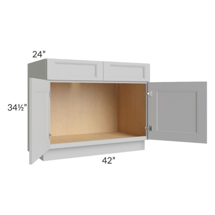 Tuscan Painted Grey 42" Sink Base Cabinet