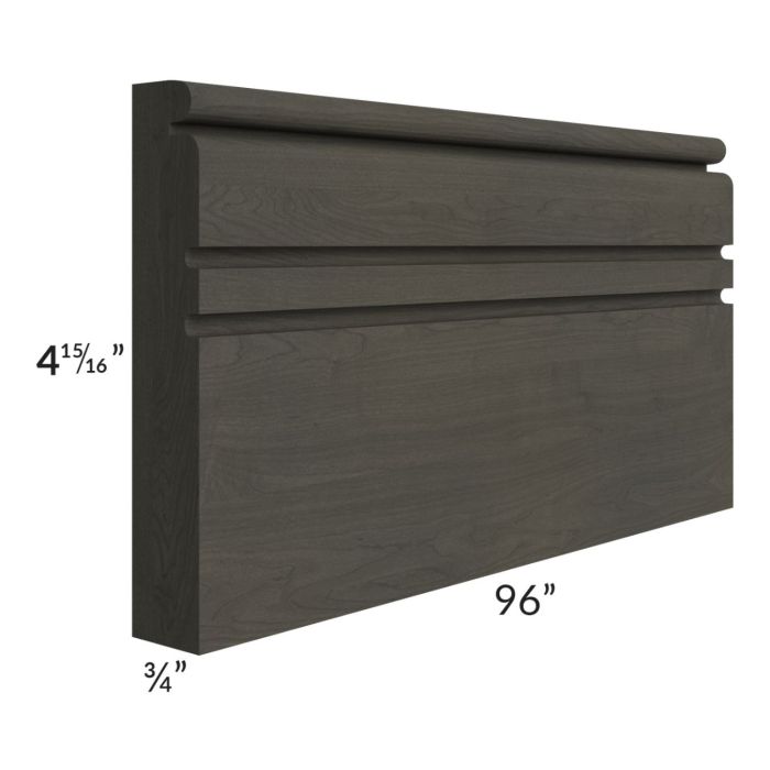Charcoal Grey Shaker 96" Base Molding 