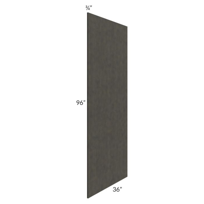Charcoal Grey Shaker 36x96 Finished Panel (3/4" Thick)