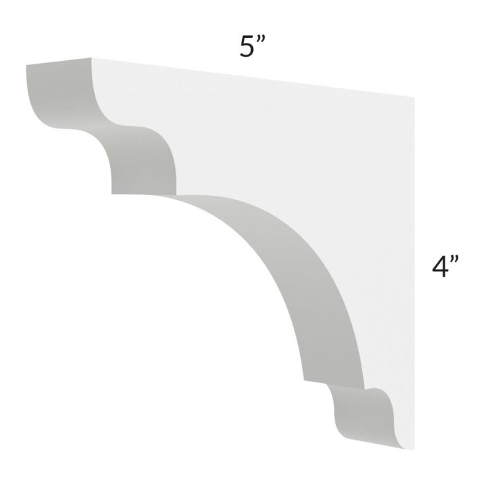 Asheville White Shaker Traditional Simple Corbel