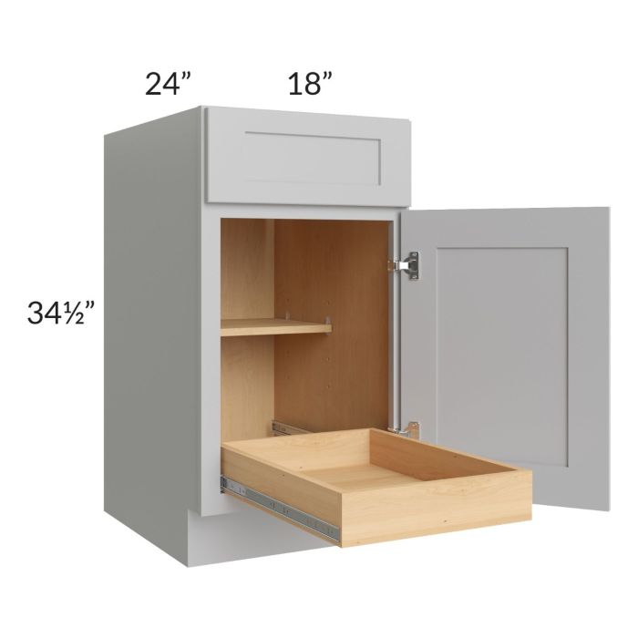 Stone Shaker 18" Base Cabinet with 1 Rollout Tray