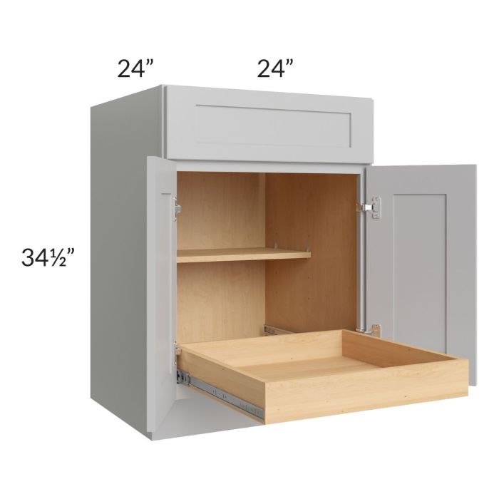 Stone Shaker 24" Base Cabinet with 1 Rollout Tray