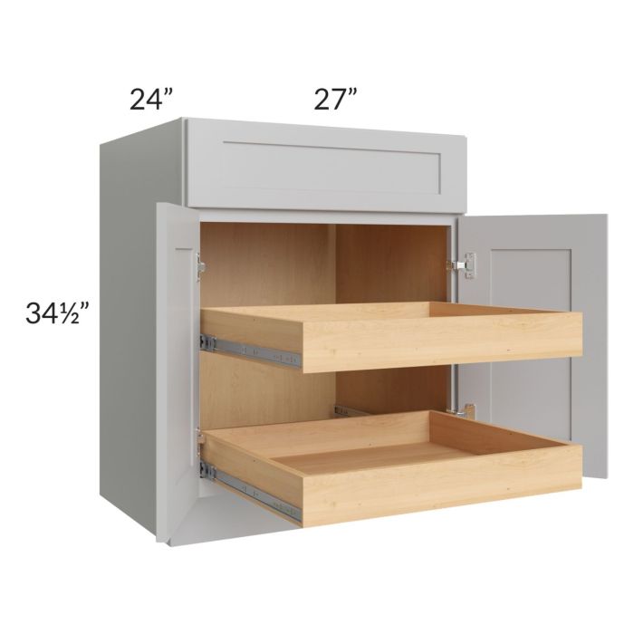 Stone Shaker 27" Base Cabinet with 2 Rollout Trays