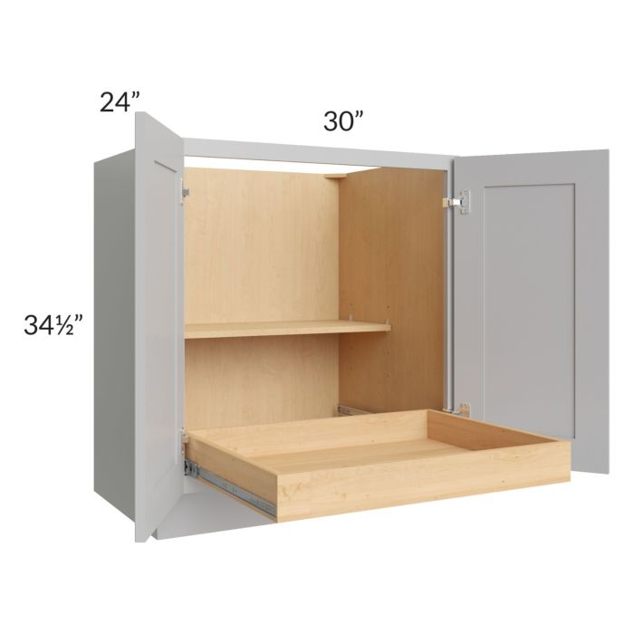 Stone Shaker 30" Full Height Base Cabinet with 1 Rollout Tray