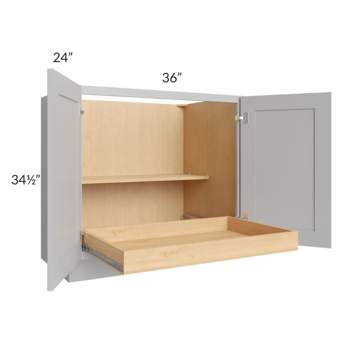 Stone Shaker 36" Full Height Base Cabinet with 1 Rollout Tray