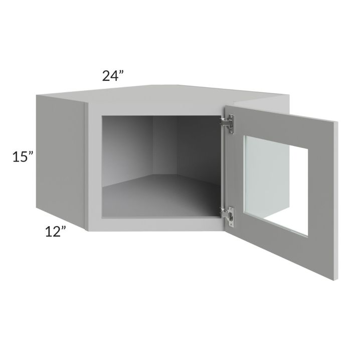 Stone Shaker 24x15 Decorative Wall Diagonal Corner Cabinet