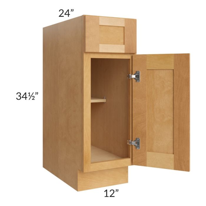 Madison Honey Shaker 12" Base Cabinet