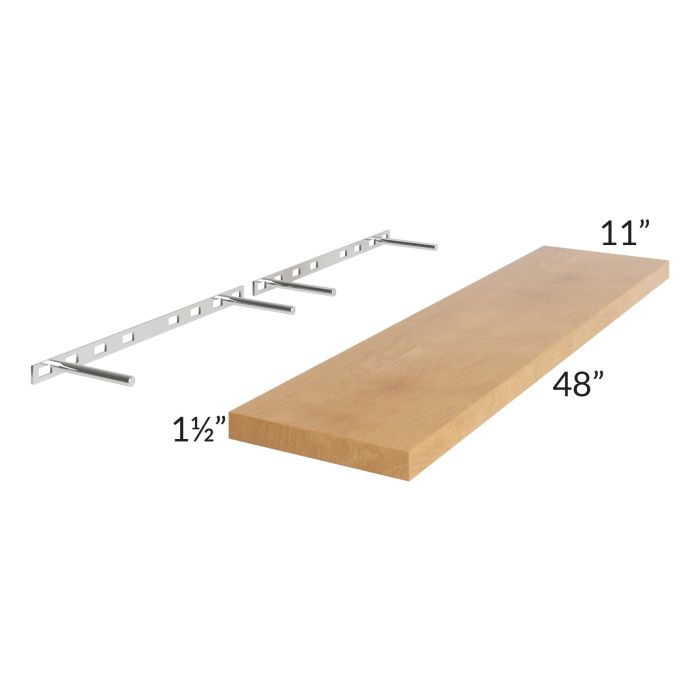 Madison Honey Shaker 48" Floating Shelf