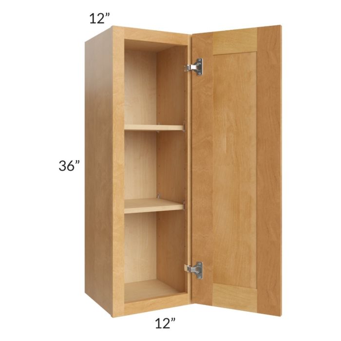 Madison Honey Shaker 12x36 Wall Cabinet