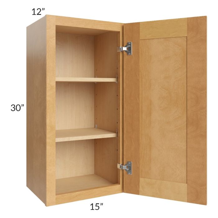 Madison Honey Shaker 15x30 Wall Cabinet