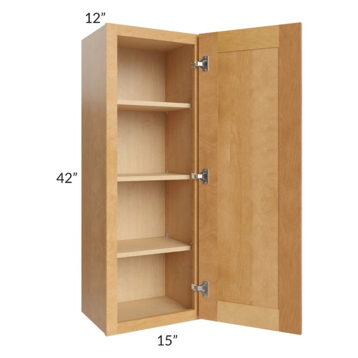 Madison Honey Shaker 15x42 Wall Cabinet