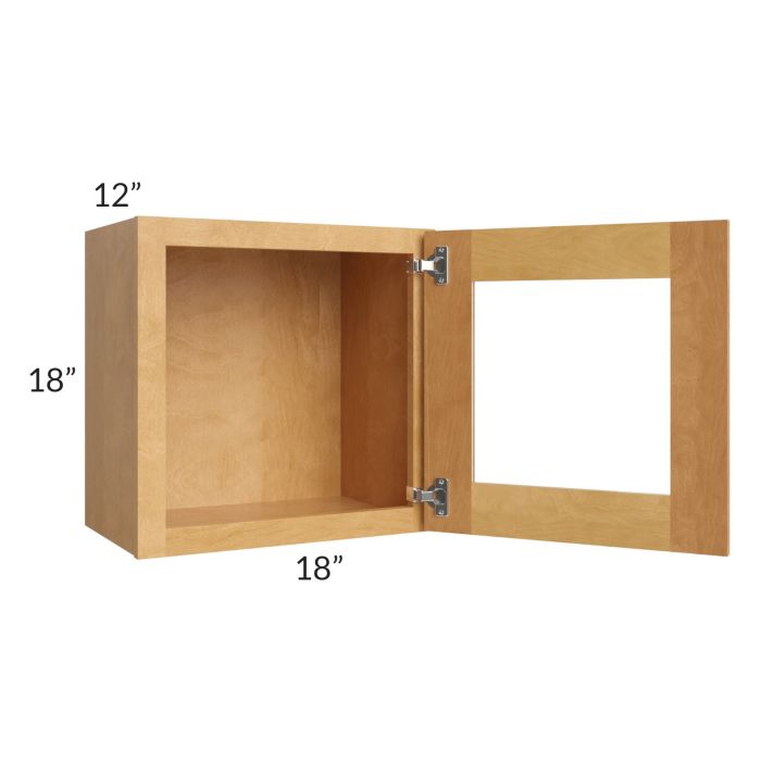 Madison Honey Shaker 18x18 Decorative Wall Cabinet