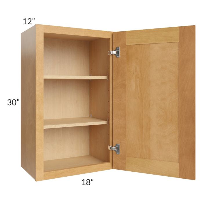 Madison Honey Shaker 18x30 Wall Cabinet